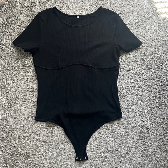 Black Women's Bodysuit Top - Picture 1 of 1